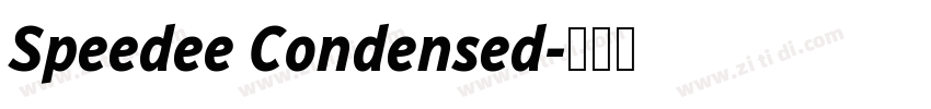 Speedee Condensed字体转换